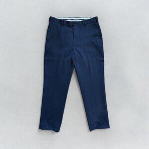Brooks Brothers Mens Advantage Chino Pants W36/L 32 Hemmed Navy Cotton Workwear
